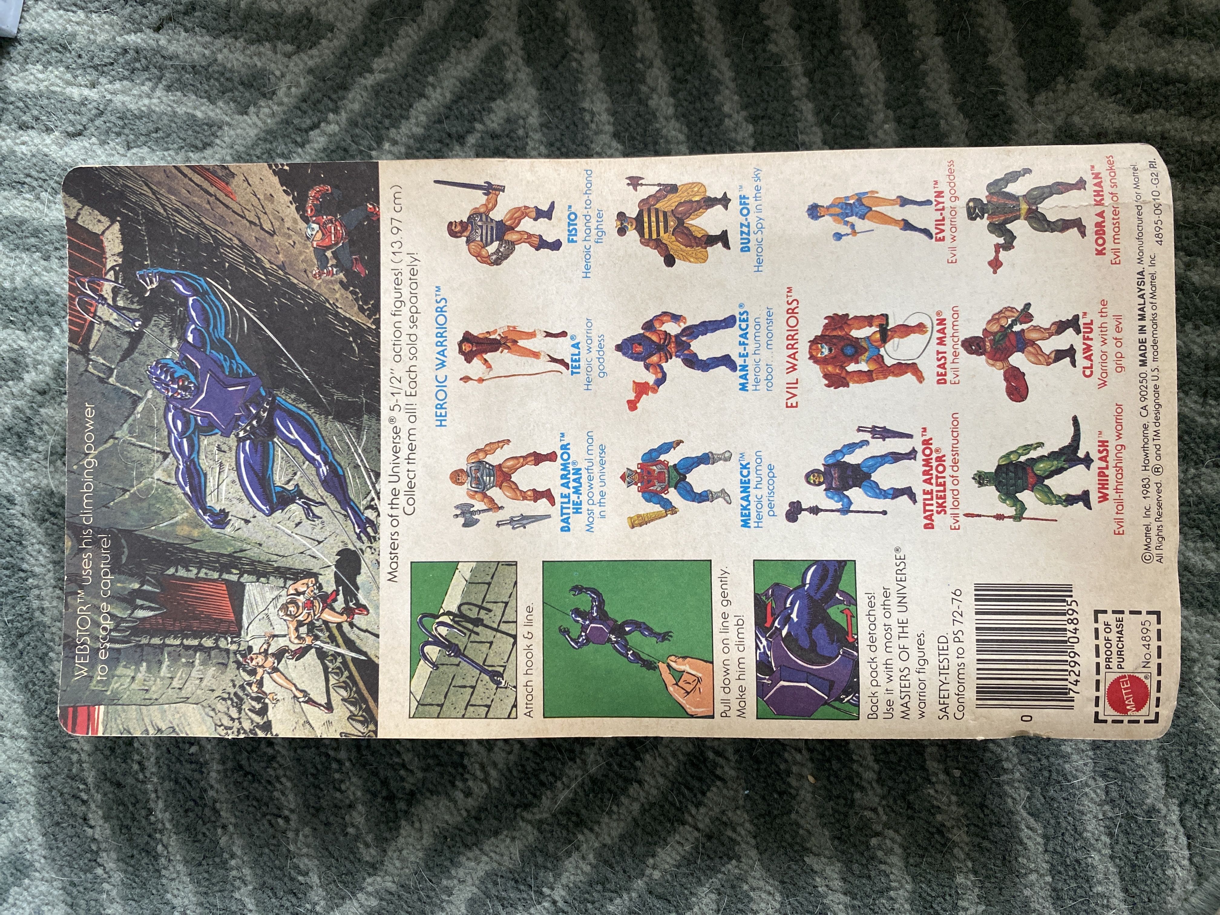 Webstor - Mattel (MOTU) action figure collectible [Barcode 074299048951] - Main Image 2