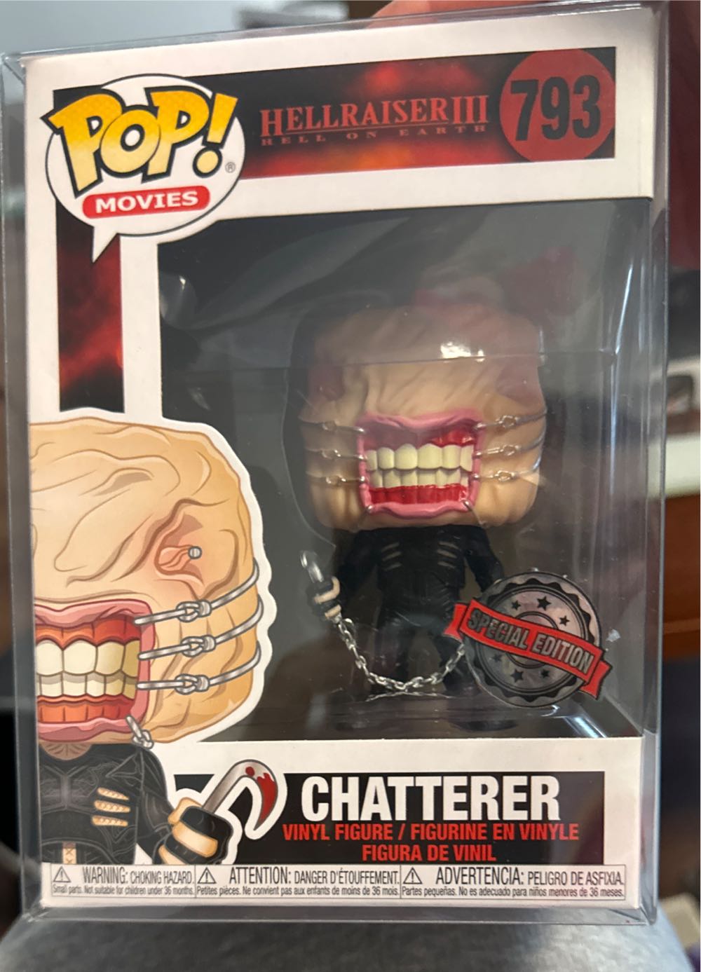 Hellraiser 3: Chatterer #793 - Funko (Hellraiser) (Hellraiser 3: Hell On Earth) action figure collectible [Barcode 889698430395] - Main Image 3