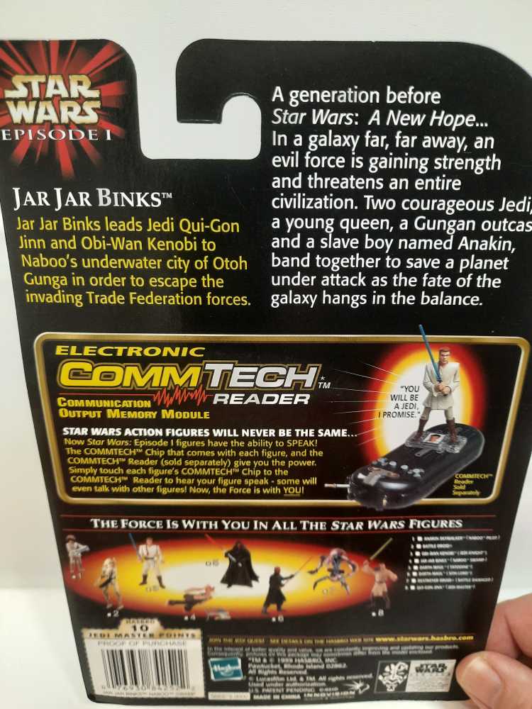 Jar Jar Binks (Naboo Swamp) - Hasbro (The Phantom Menace) action figure collectible [Barcode 076930842522] - Main Image 2