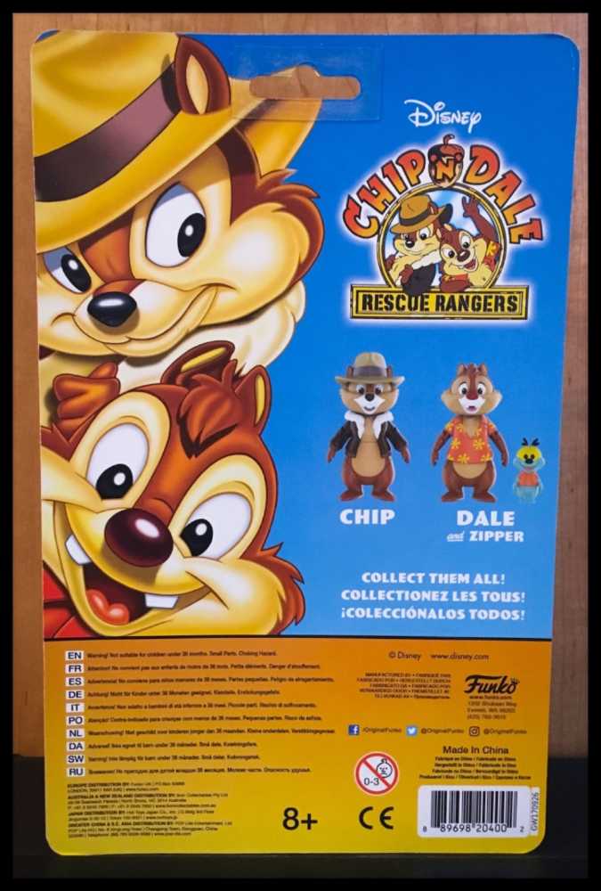Dale w/Zipper - Funko (Disney Afternoon) action figure collectible [Barcode 889698204019] - Main Image 2