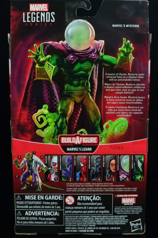 Marvel Legends Spider-Man Series MYSTERIO [White Head Variant] - Hasbro (Marvel Legends) action figure collectible - Main Image 4