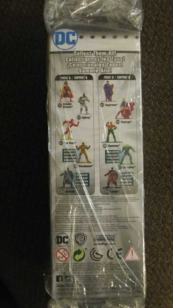 DC NANO Metalfigs - 5 Pack - JADA TOYS, Inc. (Pack A) action figure collectible [Barcode 801310844076] - Main Image 2