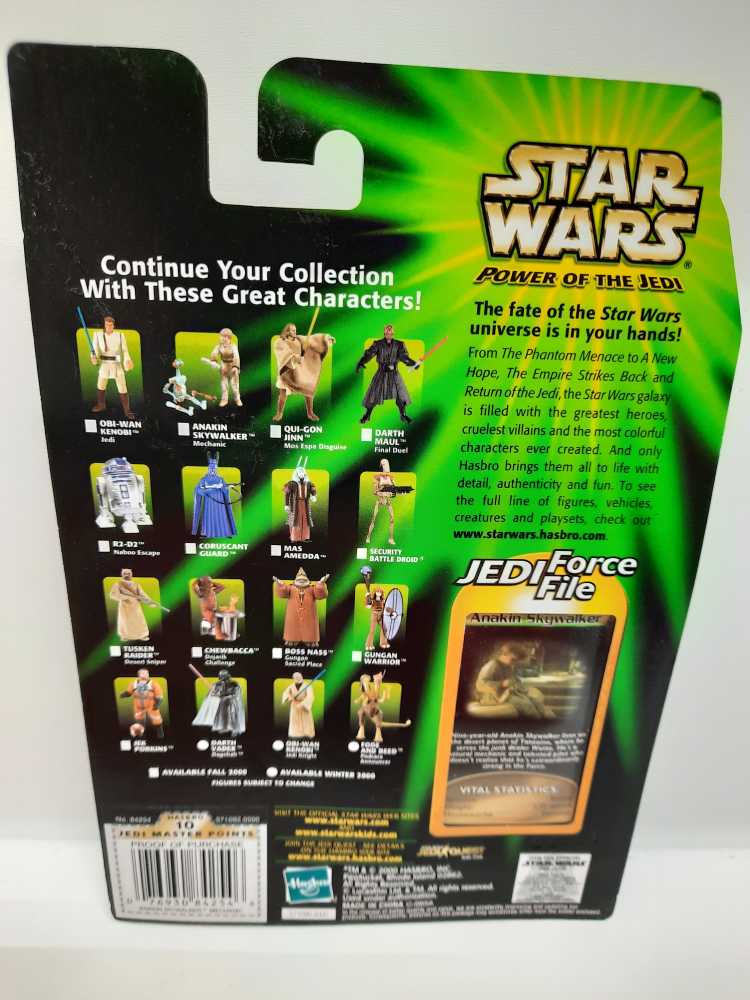 Anakin Skywalker (Mechanic) - Hasbro (Star Wars - Power Of The Jedi) action figure collectible [Barcode 076930842546] - Main Image 2