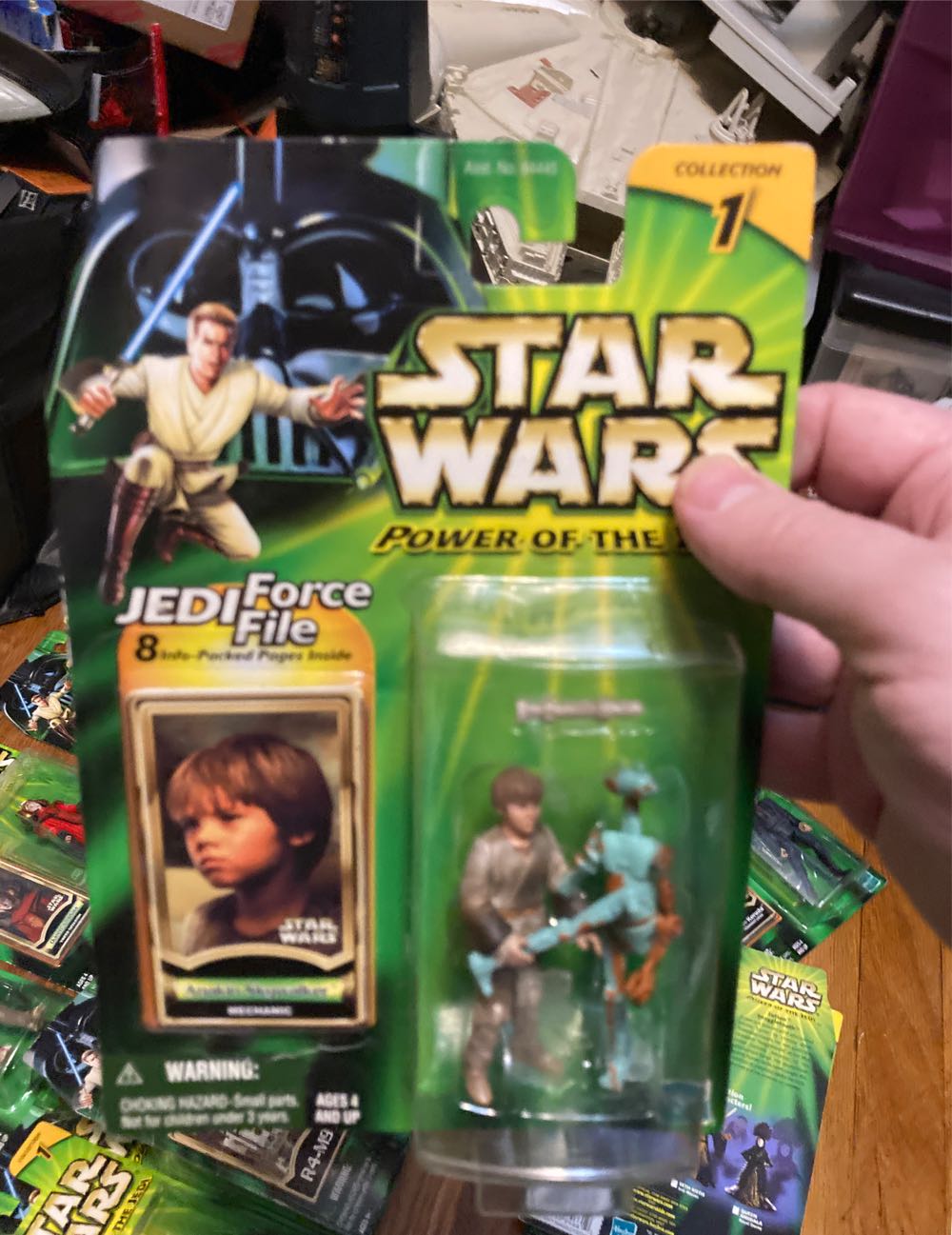 Anakin Skywalker (Mechanic) - Hasbro (Star Wars - Power Of The Jedi) action figure collectible [Barcode 076930842546] - Main Image 4