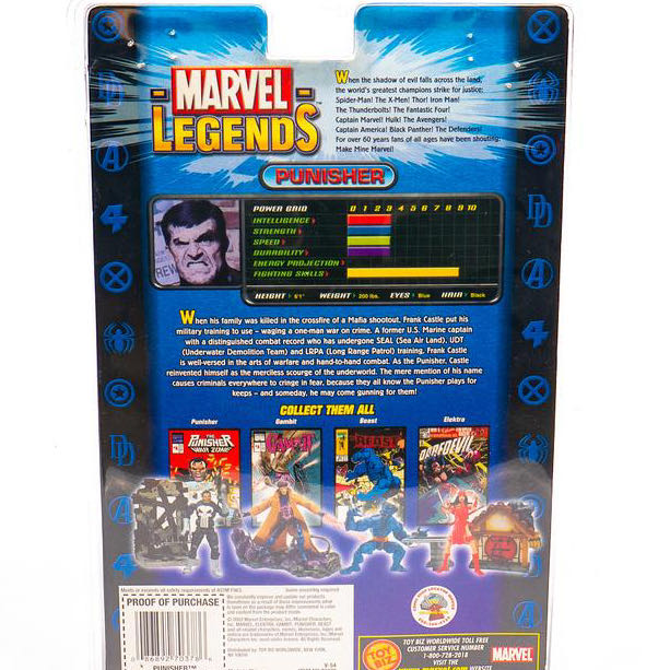 The Punisher - Toy Biz Marvel (Marvel Legends) action figure collectible - Main Image 4