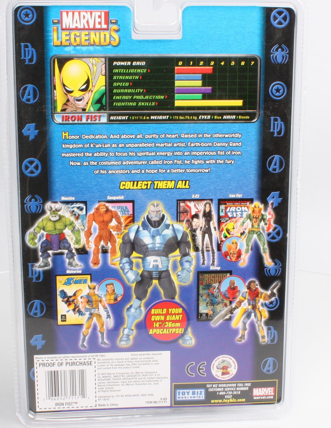 Marvel Legends Apocalypse BAF Wave Iron Fist - Toy Biz Marvel (Marvel Legends) action figure collectible - Main Image 4