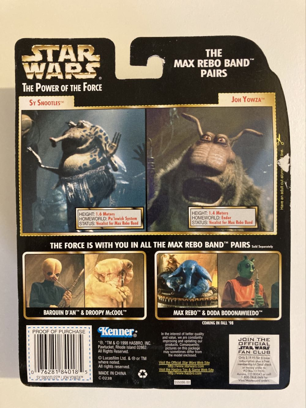 Joh Yowza & Sy Snootles 2-Pack - Hasbro (Star Wars: Episode VI - Return Of The Jedi) action figure collectible [Barcode 076281840185] - Main Image 2