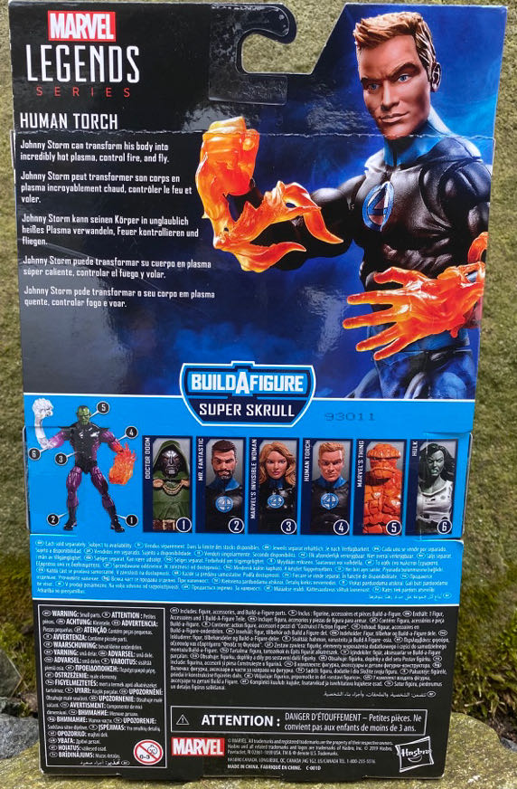 Human Torch - Hasbro - Marvel Legends (Marvel Legends Series Super Skrull Baf Wave) action figure collectible - Main Image 4