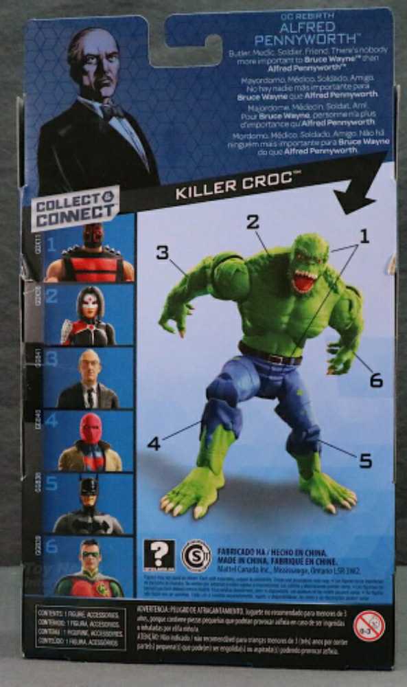 Multiverse, Killer Croc Wave: Alfred Pennyworth (DC Rebirth) - Mattel (DC Comics - Super Heroes) action figure collectible - Main Image 4