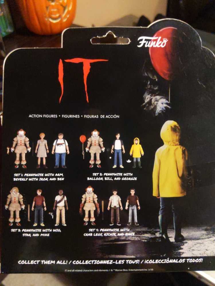 Funko IT Action Figure 3-Pack - Pennywise, Bill & Georgie - New - Unpunched - Funko (Horror) action figure collectible [Barcode 889698328166] - Main Image 2