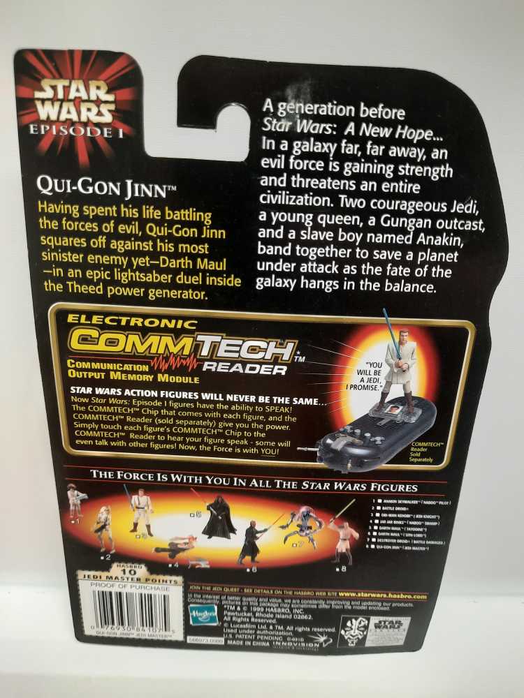 Qui-Gon Jinn (Jedi Master) - Hasbro (Star Wars - Episode 1) action figure collectible [Barcode 076930841075] - Main Image 2