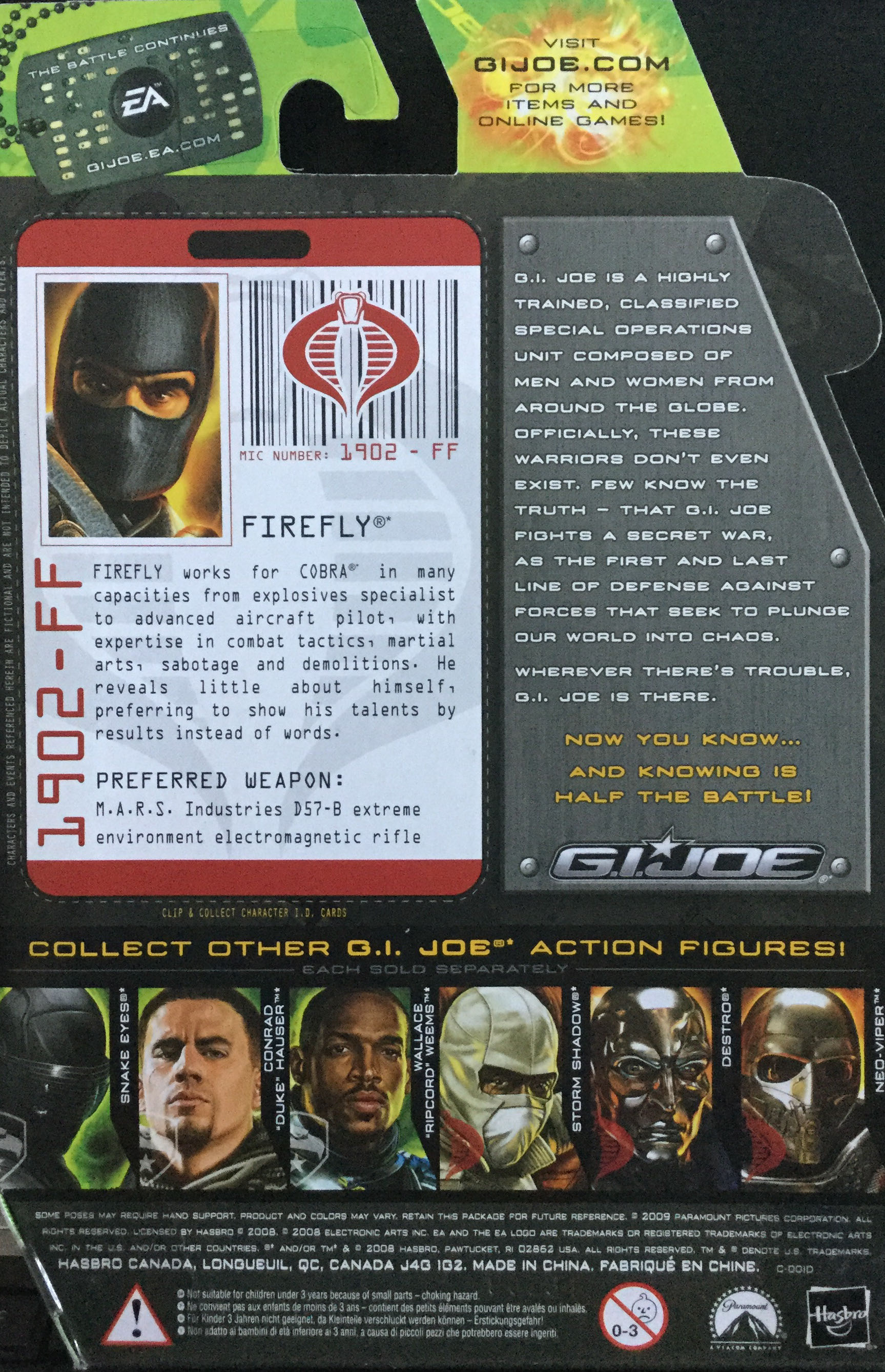 G.I. Joe Rise Of Cobra - Firefly - Hasbro (G.I. Joe - The Rise Of Cobra) action figure collectible - Main Image 2
