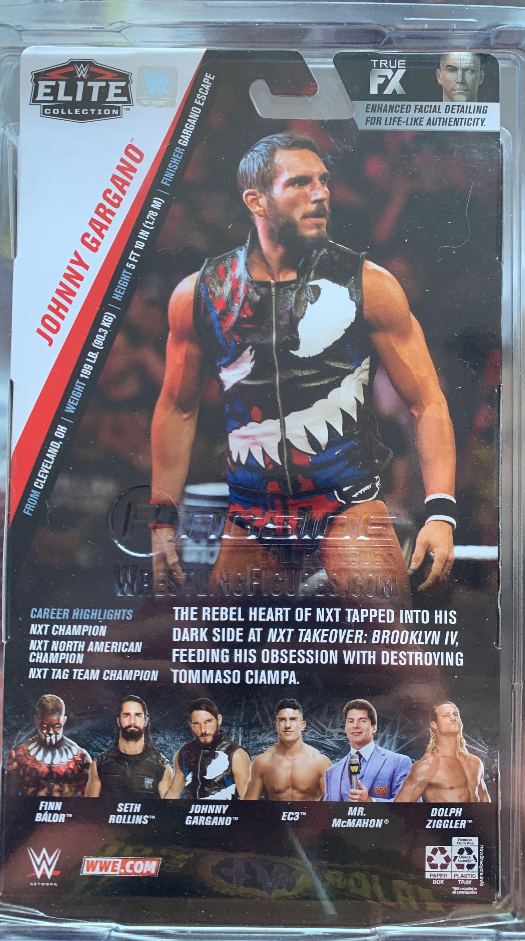 Johnny Gargano - Mattel (WWE Elite Collection - Series 70) action figure collectible [Barcode 887961730203] - Main Image 2