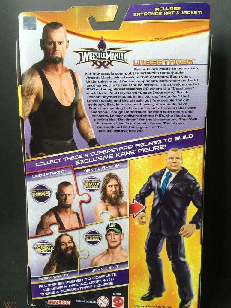 Undertaker - Mattel Wwe (WWE Wrestlemania XXX) action figure collectible - Main Image 4