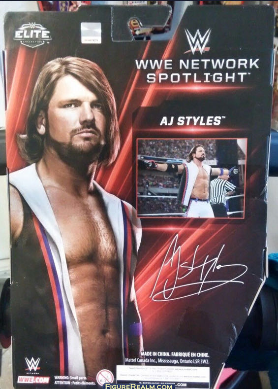 AJ Styles - Mattel WWE (WWE Network Spotlight) action figure collectible - Main Image 4