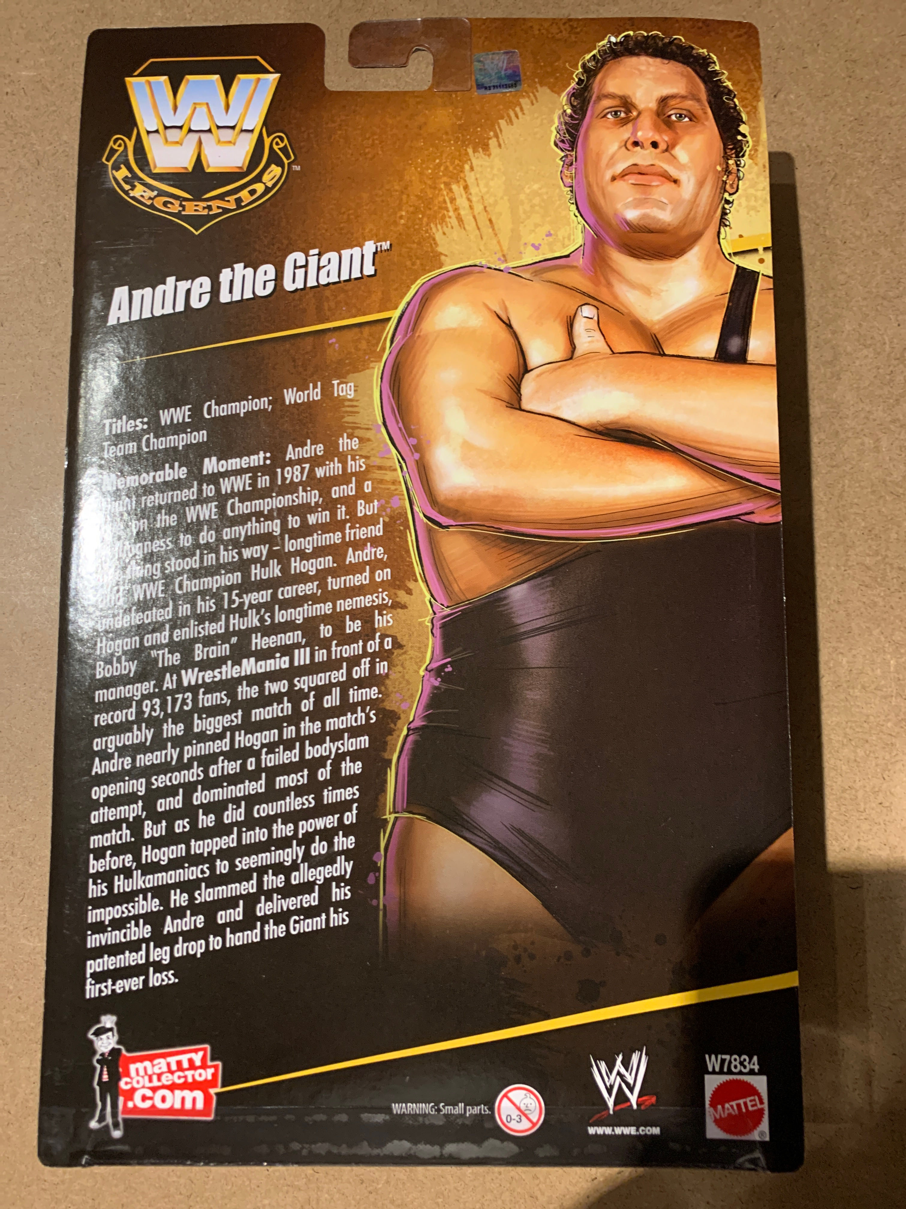 Andre The Giant with Matty Collector Box  (Legends) action figure collectible - Main Image 2