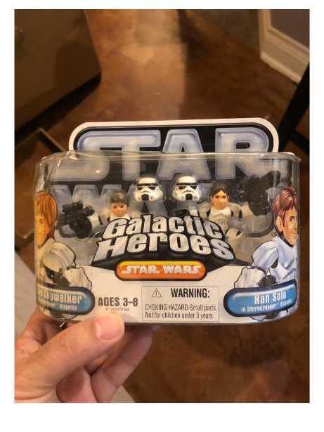 Luke & Han In Stormtrooper Disguise  (Star Wars: Galactic Heroes: 2”) action figure collectible [Barcode 653569172246] - Main Image 3