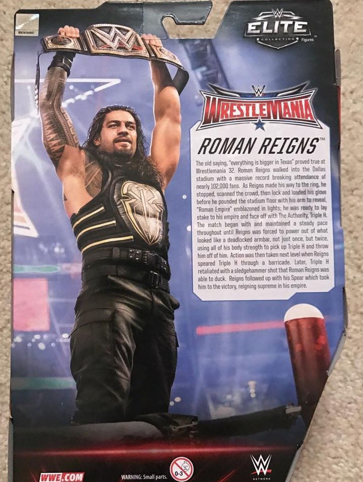 Roman Reigns - Mattel Wwe (WWE Network Spotlight) action figure collectible - Main Image 4
