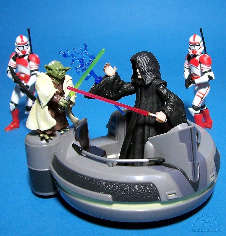 Shock Trooper (2) , Yoda , Emperor Palpatine - Star Wars Battle Pack (Skirmish In The Senate) - Hasbro (Star Wars) action figure collectible [Barcode 653569137436] - Main Image 4