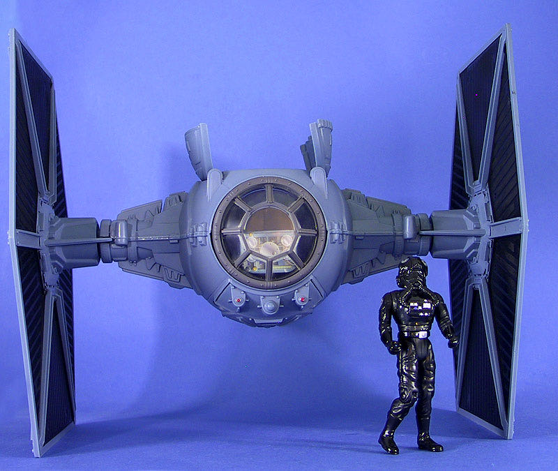 Vehicles Imperial Dogfight Tie Fighter (A New Hope) - Hasbro (2002-2003 Star Wars Saga) action figure collectible [Barcode 076930267028] - Main Image 3