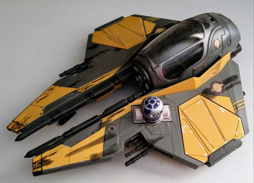 Anakin’s Jedi Starfighter (Sneak Preview) - Hasbro (Star Wars Revenge of the Sith) action figure collectible [Barcode 076930852682] - Main Image 3