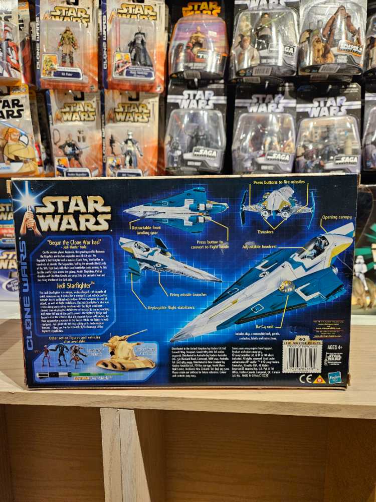 Star Wars Vehicle: Jedi Starfighter - Hasbro (The Clone Wars) action figure collectible [Barcode 076930848104] - Main Image 3
