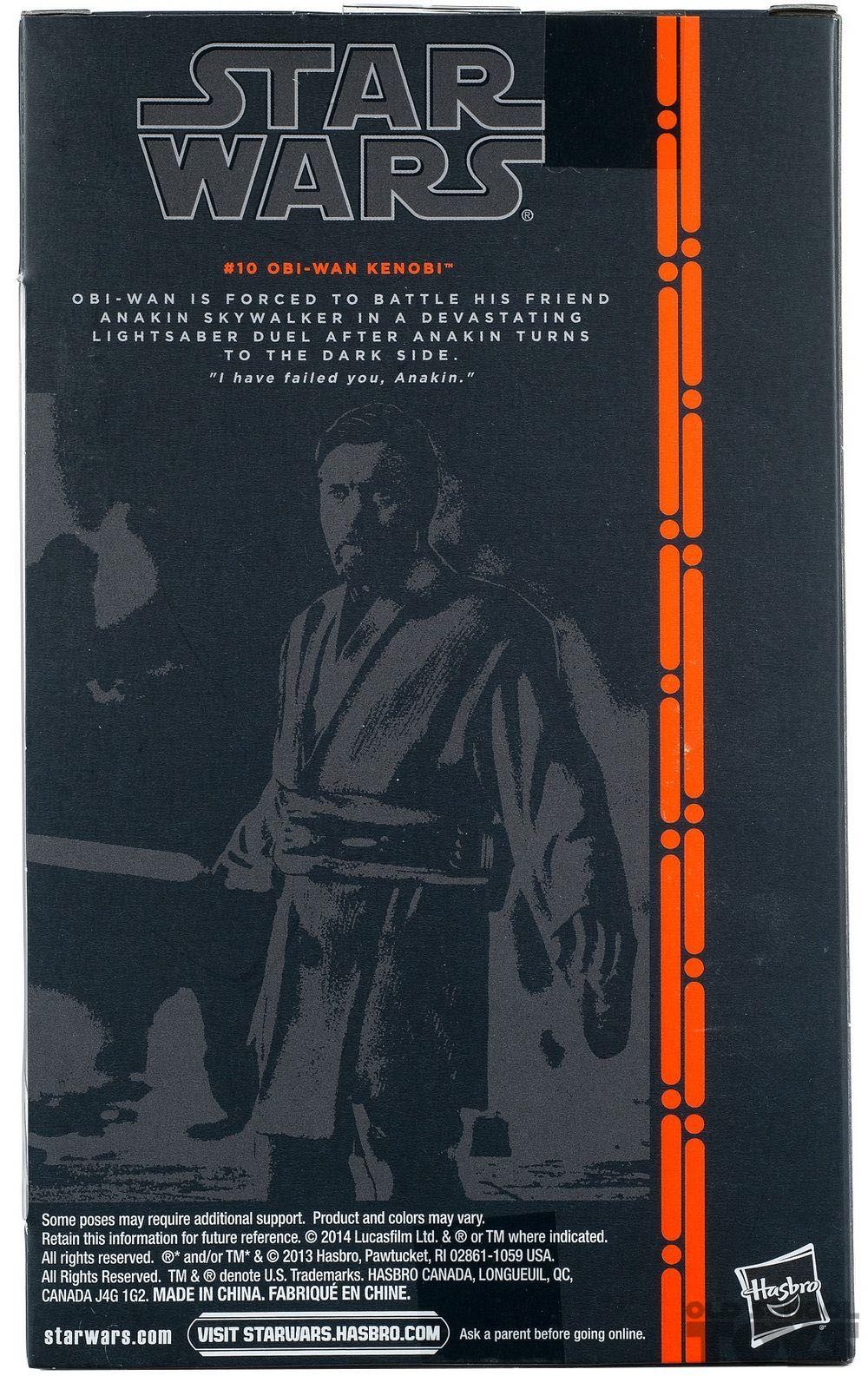 Obi-Wan Kenobi # 10 - Hasbro (SW BS Basic Assortment 2013-2014 Orange) action figure collectible [Barcode 653569888765] - Main Image 3