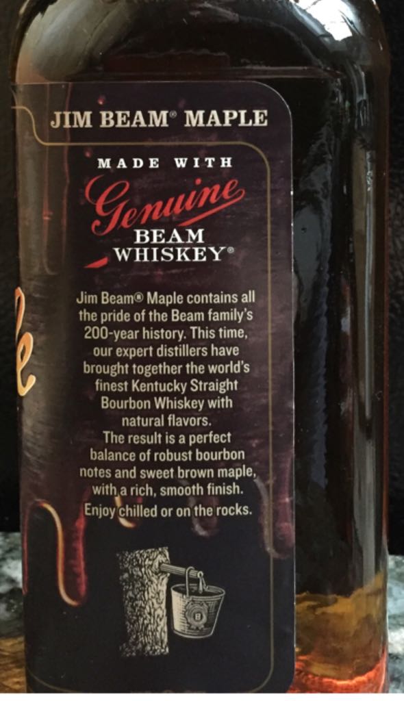Jim Beam Maple - Jim B.Beam Distilling Co. (750 mL) alcohol collectible [Barcode 080686006183] - Main Image 2