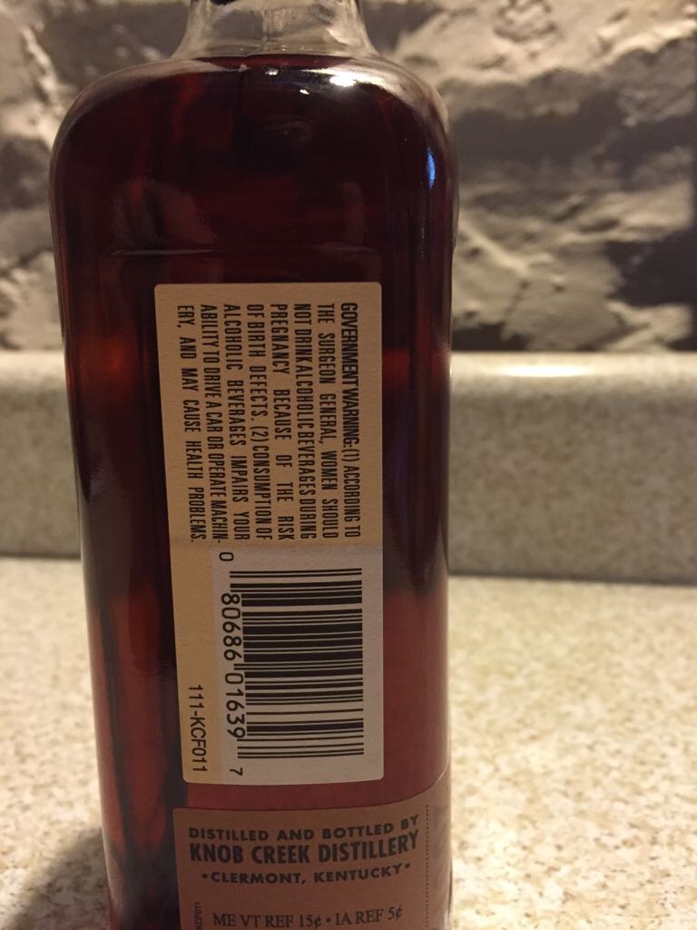 Knob Creek 2001 (15 Year Old Bourbon) - Jim Beam Distillery (750mL) alcohol collectible [Barcode 080686016397] - Main Image 2