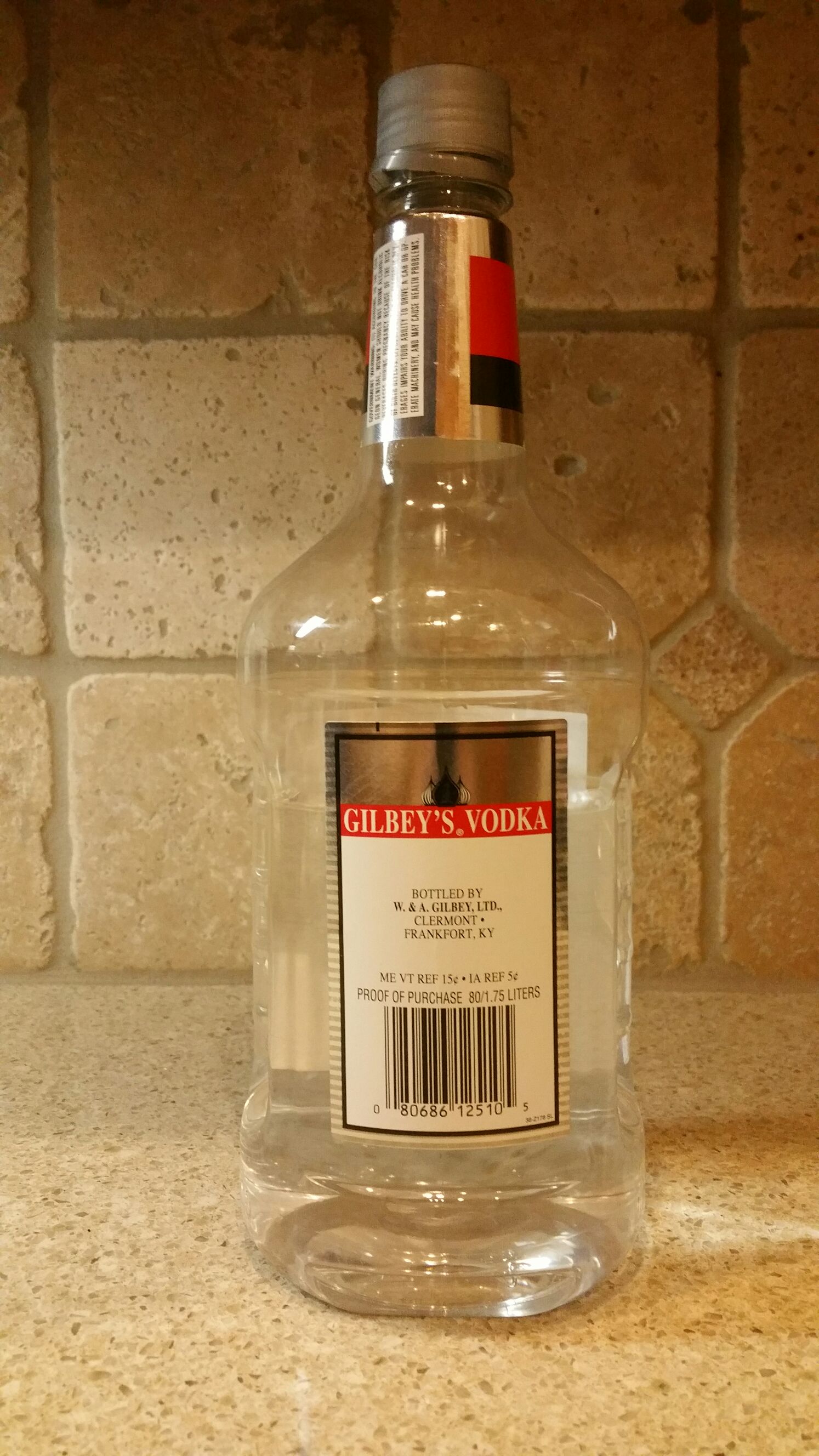 Gilbey’s Vodka - W&A Gilbey Ltd (1750 mL) alcohol collectible [Barcode 080686125105] - Main Image 2