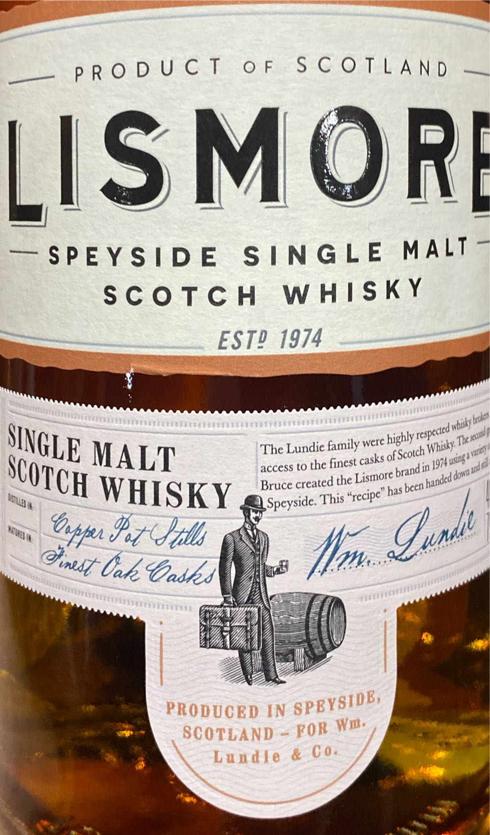 Lismore - William Lundie (750 mL) alcohol collectible [Barcode 015918199142] - Main Image 3