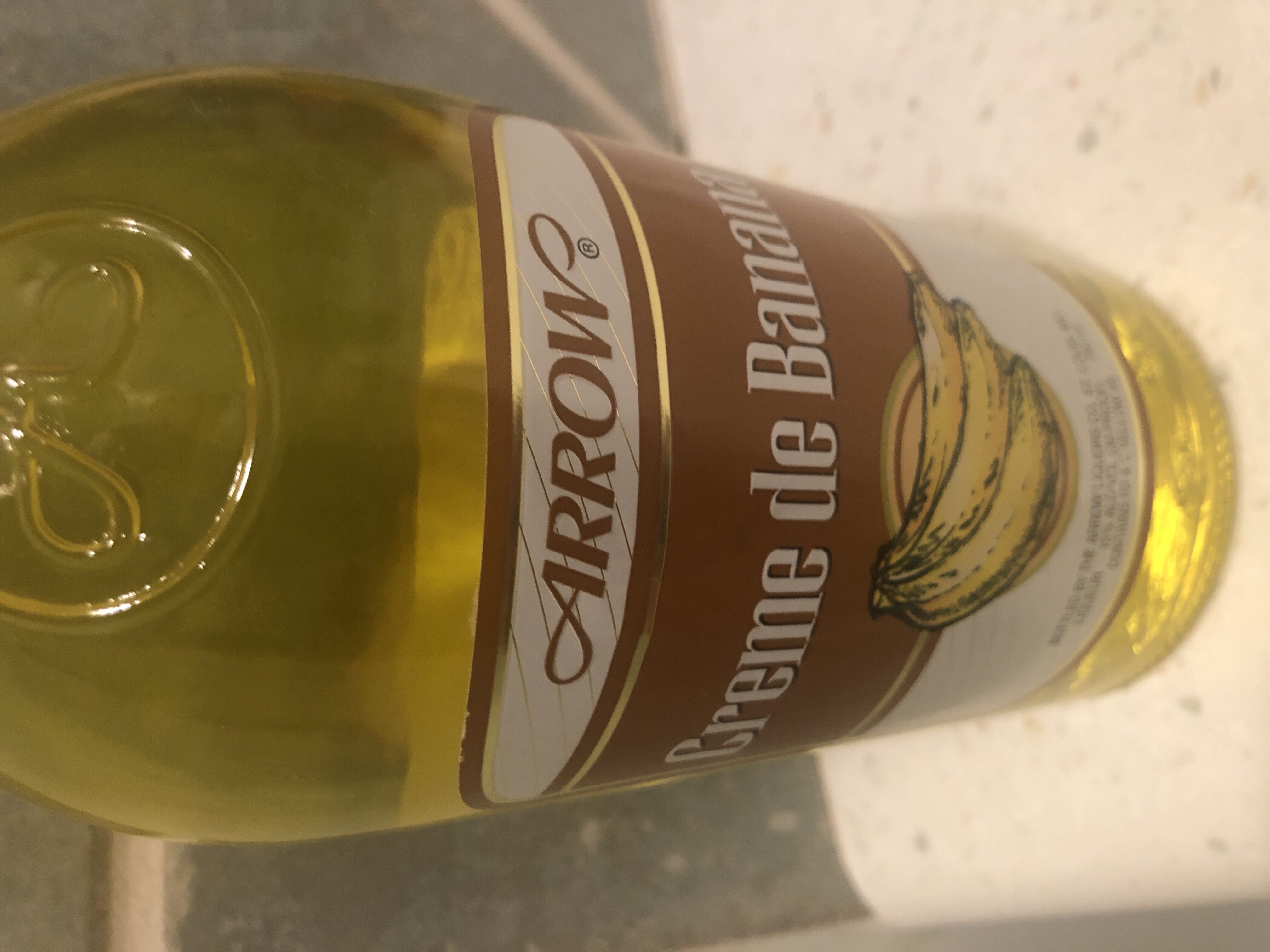 Creme De Banana - Arrow Liquors Co. (750 mL) alcohol collectible [Barcode 080686333029] - Main Image 2