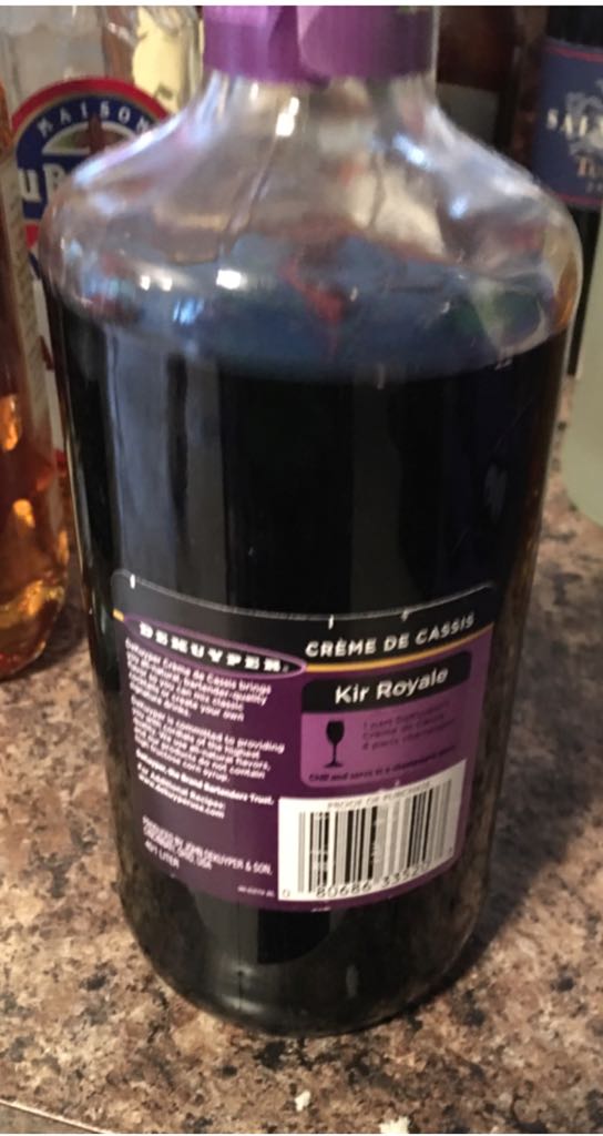 Creme De Cassis - Dekuyper alcohol collectible [Barcode 080686335207] - Main Image 2