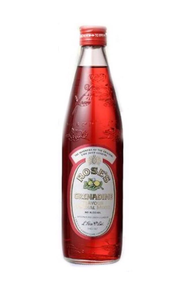 Rose’s Grenadine  - Mott’s LLP (12 fl. oz.) alcohol collectible [Barcode 016600000050] - Main Image 1
