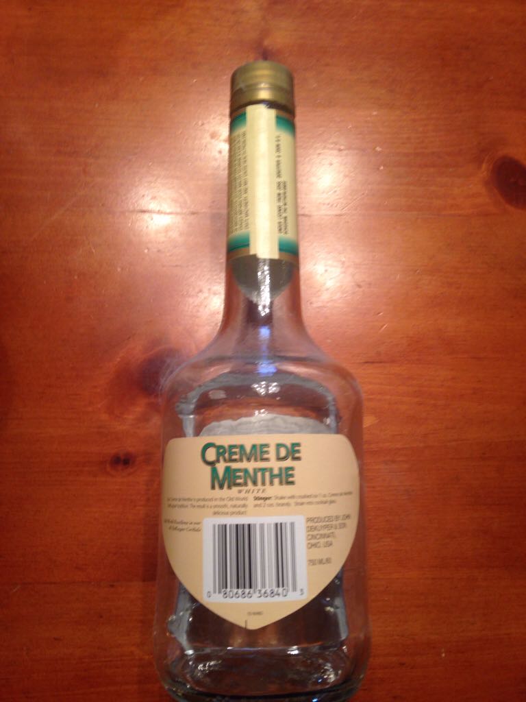 Creme De Menthe Liqueur - White - Dekuyper & Son (750 mL) alcohol collectible [Barcode 080686368403] - Main Image 2