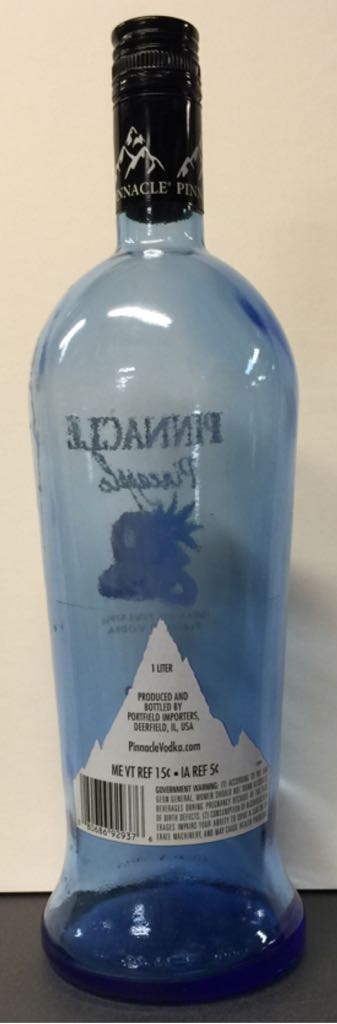 Pinnacle Pineapple Vodka - PortField Importers (750mL) alcohol collectible [Barcode 080686929376] - Main Image 2