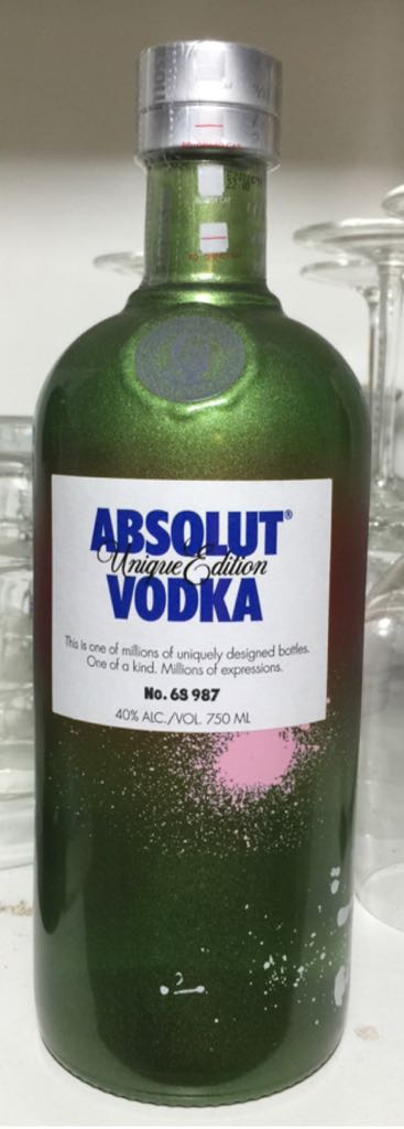 Absolut Vodka Unique Edition - Absolut (750 mL) alcohol collectible [Barcode 017100004111] - Main Image 1