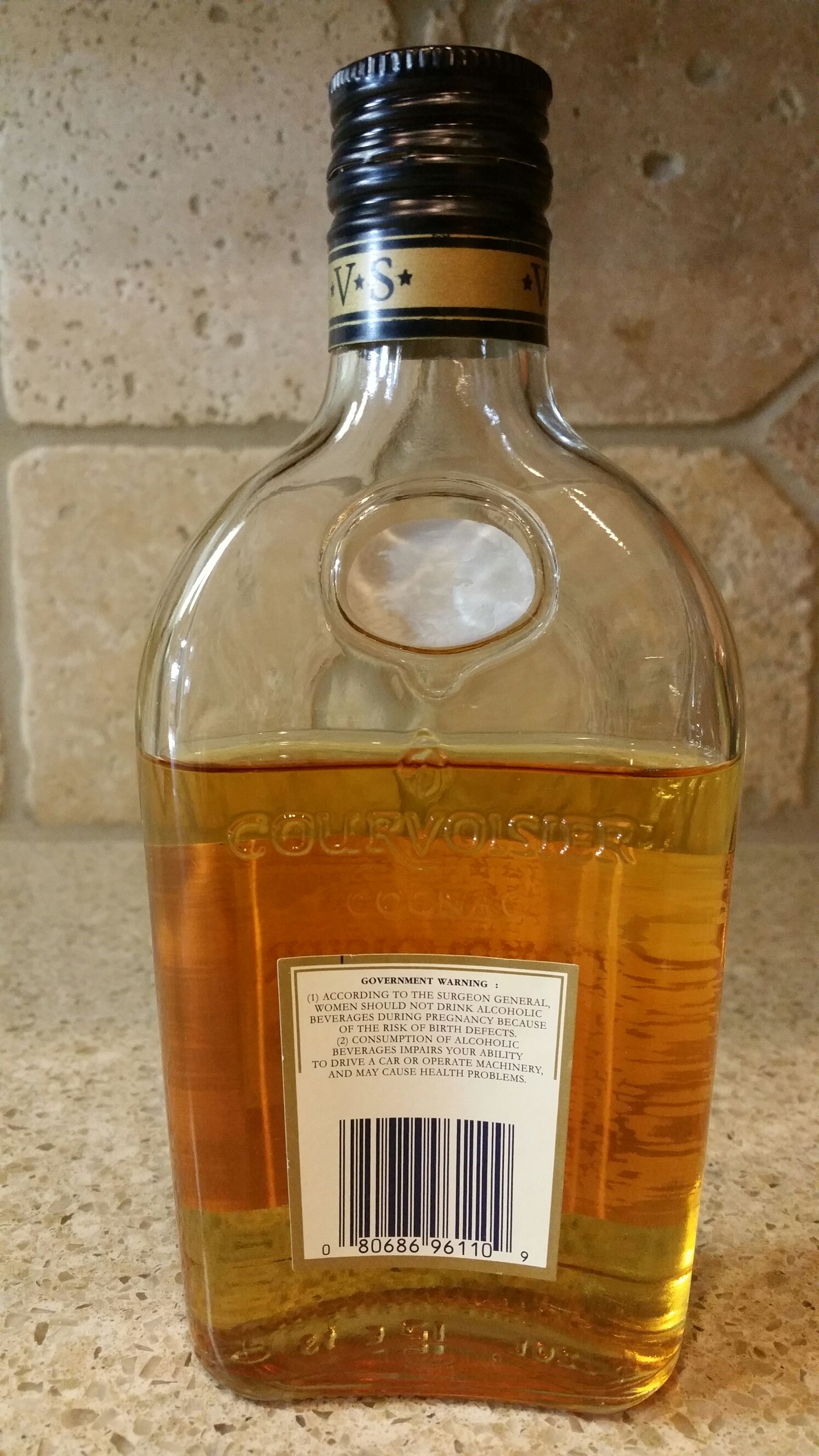 Courvoisier Cognac VS - Courvoisier Jarnac, France (200 mL) alcohol collectible [Barcode 080686961109] - Main Image 2