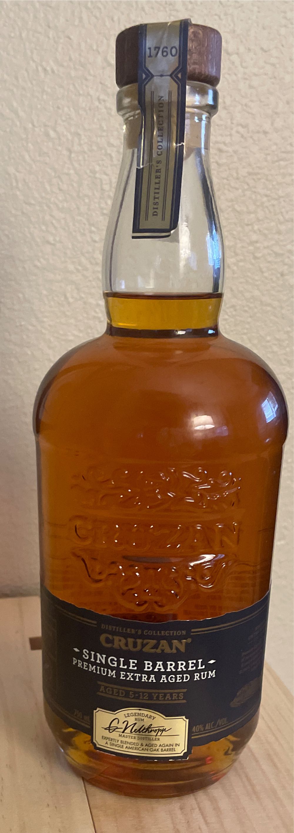 Cruzan Rum Single Barrel Extra Aged 5 Years - Cruzan International Ltd. (750 mL) alcohol collectible [Barcode 080686967026] - Main Image 4