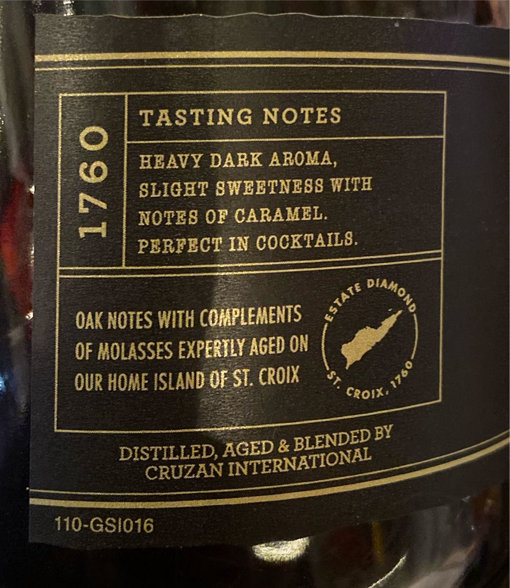 Cruzan Black Strap Rum - Cruzan (750 mL) alcohol collectible [Barcode 080686967606] - Main Image 3