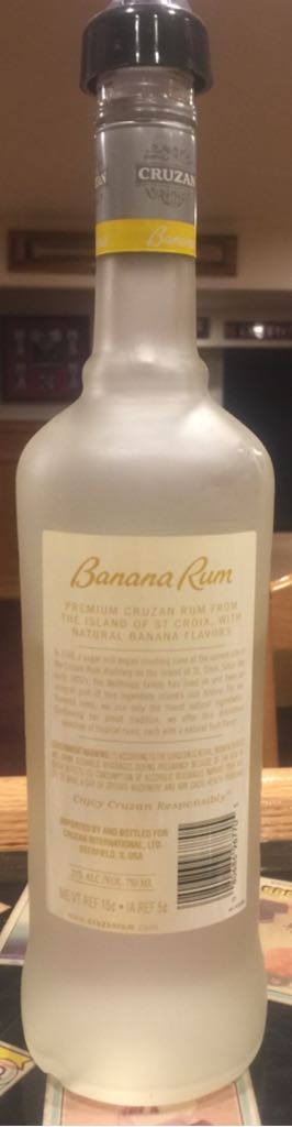 Cruzan Banana Rum - Cruzan International Ltd. (750 mL) alcohol collectible [Barcode 080686967705] - Main Image 2