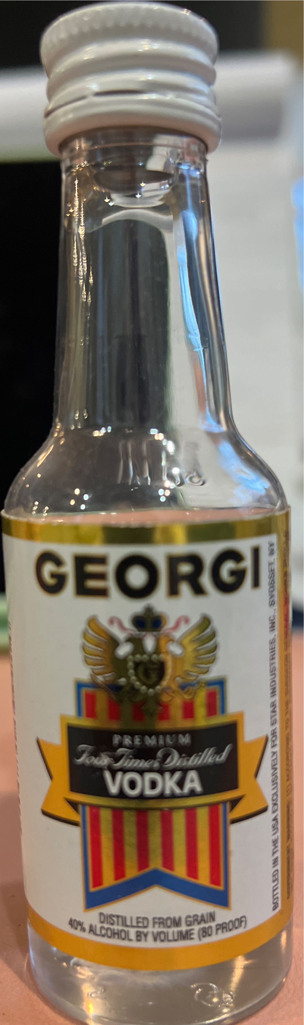 Georgi Vodka - Star Industries (50 mL) alcohol collectible [Barcode 080853228240] - Main Image 2