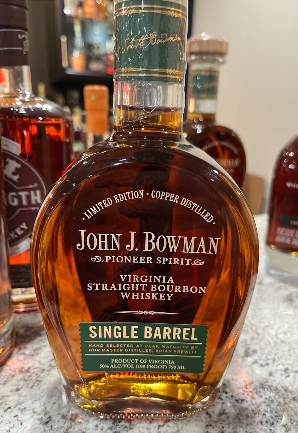 John J. Bowman Single Barrel - A. Smith Bowman Distillery (750 mL) alcohol collectible [Barcode 080996002752] - Main Image 4