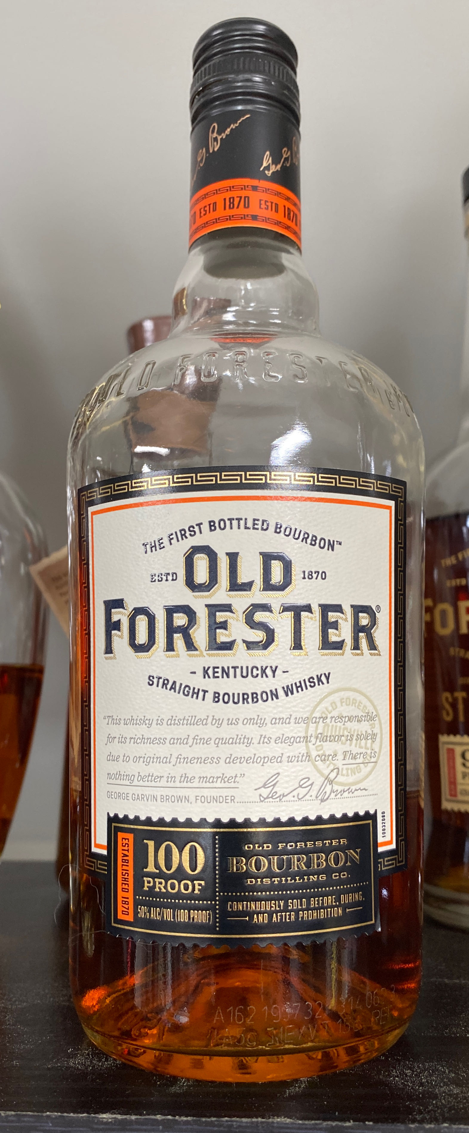 Old Forester Signature - Old Forestor Distilling Co. Louisville, KY (750mL) alcohol collectible [Barcode 081128001063] - Main Image 2
