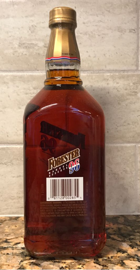 Old Forester   Barrel Reserve 96 - Old Foreater Distilling Co   Louisville KY (750 mL) alcohol collectible [Barcode 081128002855] - Main Image 2