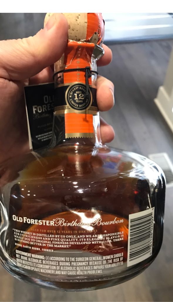 Old Forester Birthday Bourbon 2023 - Brown-Forman Distillers Co. (750 mL) alcohol collectible [Barcode 081128020095] - Main Image 2
