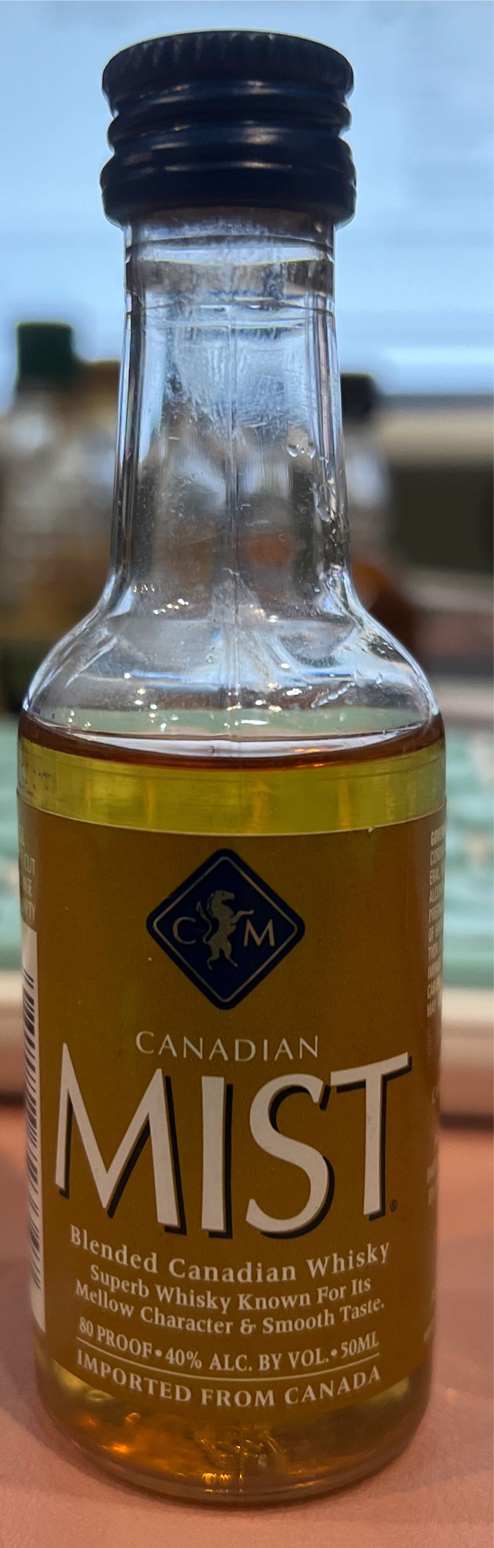 Canadian Mist (Version 2) - Brown-Forman Beverages (50mL) alcohol collectible [Barcode 081128723347] - Main Image 2