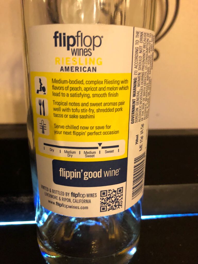 Flip Flop - Livermore & Ripon, CA (750 mL) alcohol collectible [Barcode 081308001531] - Main Image 2