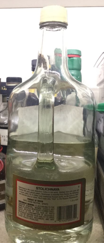 Vodka - Stolichnaya (1.75L) alcohol collectible [Barcode 081440000720] - Main Image 2