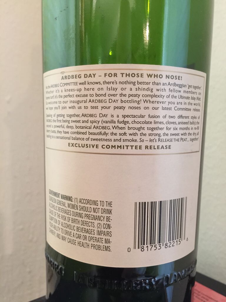 Ardbeg Day - Ardbeg (750 mL) alcohol collectible [Barcode 081753822156] - Main Image 2